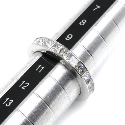 HARRY WINSTON ハリーウィンストン Pt950プラチナ プリンセスカット チャネルセット フルエタニティ リング・指輪 WBDPPCC10C10 ダイヤモンド 10号 5.0g レディース【中古】