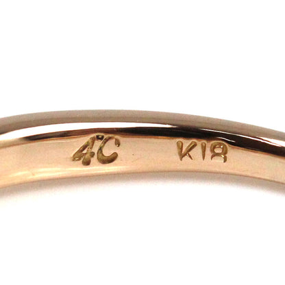 4℃ ヨンドシー K18PG ピンクゴールド 9Pダイヤ リング・指輪 ダイヤモンド 8号 1.5g レディース【中古】