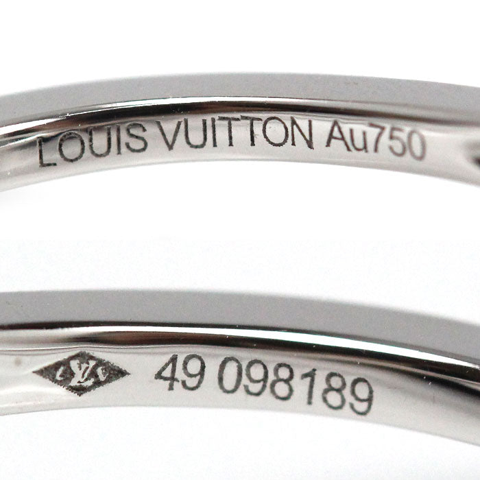 LOUIS VUITTON ルイ・ヴィトン K18WG ホワイトゴールド バーグ アルダント フルール サーンプル リング・指輪 ダイヤモンド 9号 49 4.2g レディース【中古】
