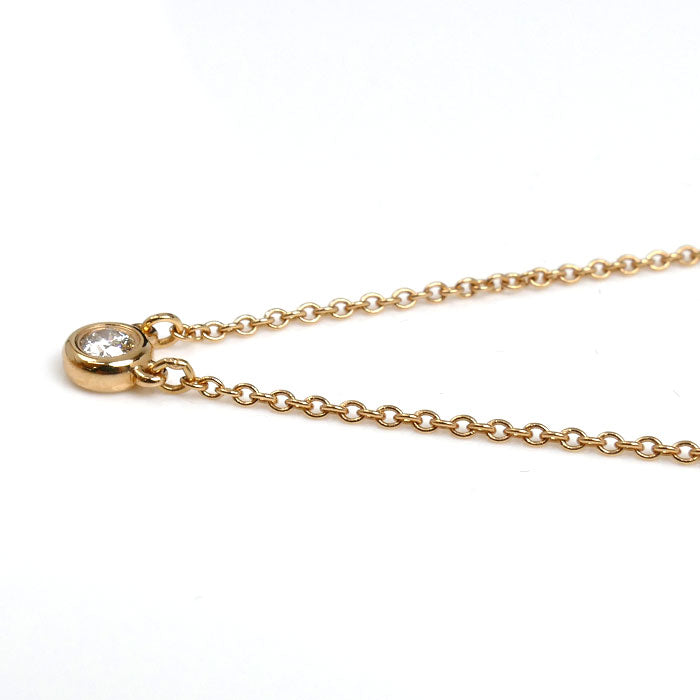 TIFFANY&Co. ティファニー K18PG ピンクゴールド バイザヤード ダイヤ ネックレス 60017924 ダイヤモンド 2.3g 41cm レディース【中古】【美品】