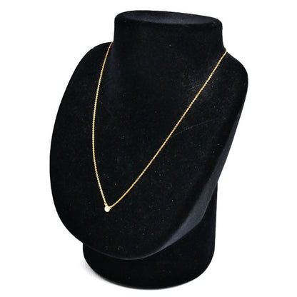 TIFFANY&Co. ティファニー K18PG ピンクゴールド バイザヤード ダイヤ ネックレス 60017924 ダイヤモンド 2.3g 41cm レディース【中古】【美品】