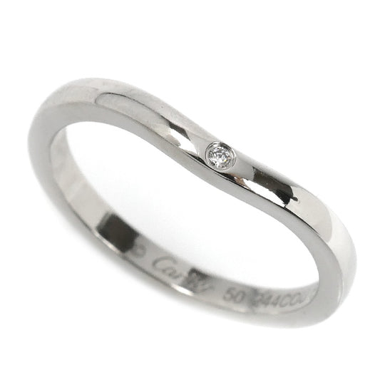 CARTIER カルティエ Pt950プラチナ バレリーナ 3Pダイヤ リング・指輪 B4092950 ダイヤモンド 10号 50 3.3g レディース【中古】【美品】