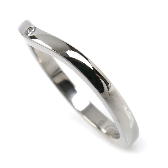 CARTIER カルティエ Pt950プラチナ バレリーナ 3Pダイヤ リング・指輪 B4092950 ダイヤモンド 10号 50 3.3g レディース【中古】【美品】