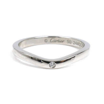 CARTIER カルティエ Pt950プラチナ バレリーナ 3Pダイヤ リング・指輪 B4092950 ダイヤモンド 10号 50 3.3g レディース【中古】【美品】