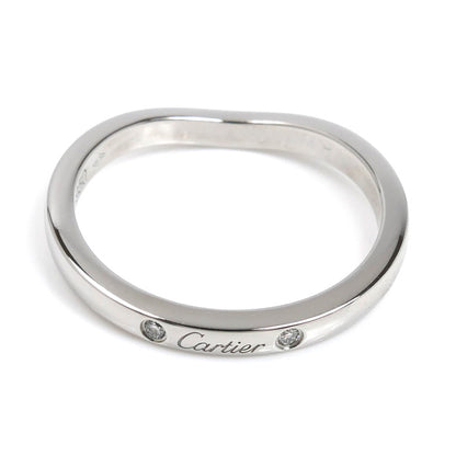 CARTIER カルティエ Pt950プラチナ バレリーナ 3Pダイヤ リング・指輪 B4092950 ダイヤモンド 10号 50 3.3g レディース【中古】【美品】