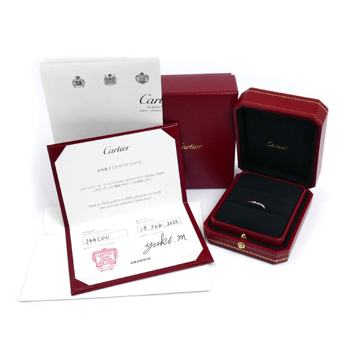 CARTIER カルティエ Pt950プラチナ バレリーナ 3Pダイヤ リング・指輪 B4092950 ダイヤモンド 10号 50 3.3g レディース【中古】【美品】