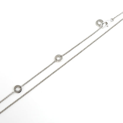 BVLGARI ブルガリ K18WG ホワイトゴールド セルペンティ クロス スモール ネックレス ダイヤモンド 6.6g 41/44.5/49cm レディース【中古】