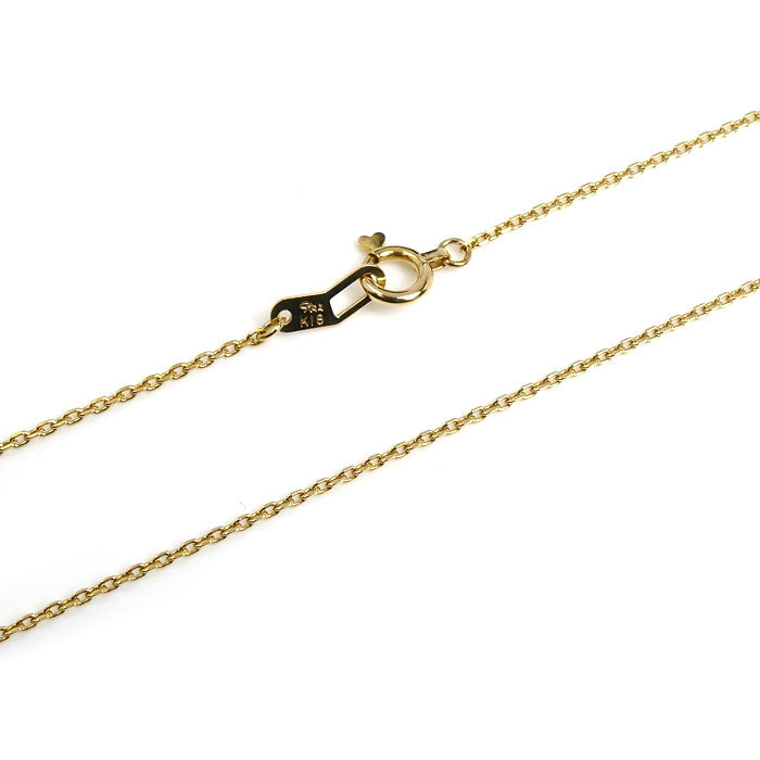 STAR JEWELRY スタージュエリー K18YG イエローゴールド 星 スター ダイヤ ネックレス ダイヤモンド0.05ct 2g 40cm レディース【中古】