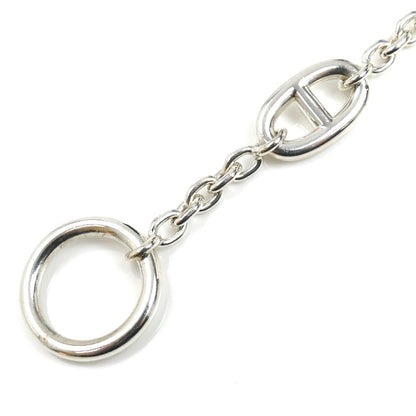 HERMES エルメス シルバー925 ファランドール SH ブレスレット 24.1g レディース【中古】