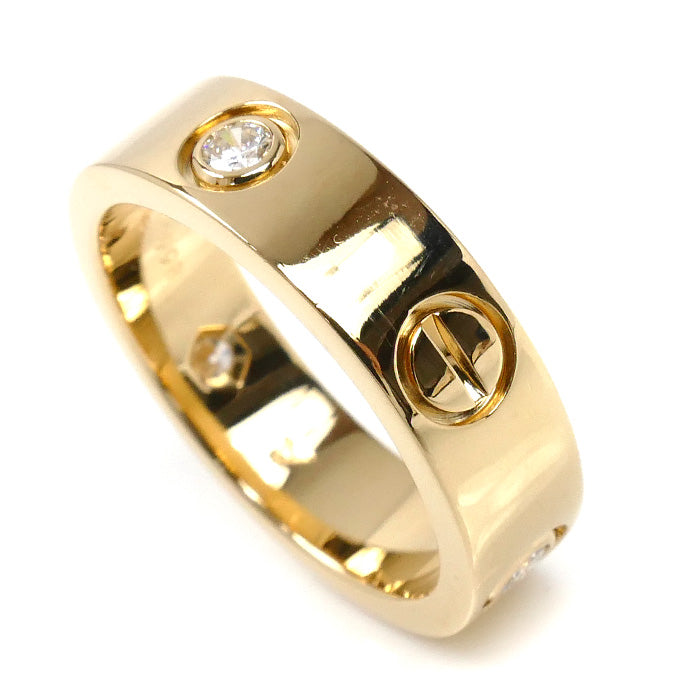 CARTIER カルティエ K18YG イエローゴールド ラブリング 3PD リング・指輪 ダイヤモンド 14号 54 8.7g レディース【中古】【美品】