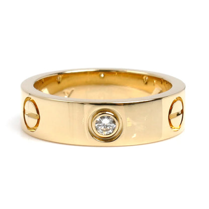 CARTIER カルティエ K18YG イエローゴールド ラブリング 3PD リング・指輪 ダイヤモンド 14号 54 8.7g レディース【中古】【美品】