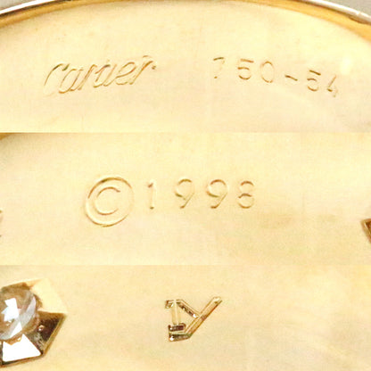 CARTIER カルティエ K18YG イエローゴールド ラブリング 3PD リング・指輪 ダイヤモンド 14号 54 8.7g レディース【中古】【美品】