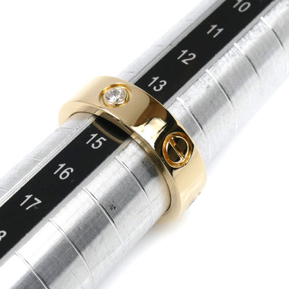 CARTIER カルティエ K18YG イエローゴールド ラブリング 3PD リング・指輪 ダイヤモンド 14号 54 8.7g レディース【中古】【美品】
