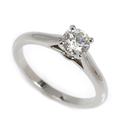 CARTIER カルティエ Pt950プラチナ ソリテール ダイヤ リング・指輪 ダイヤモンド0.40ct 8.5号 49 3.5g レディース【中古】【美品】