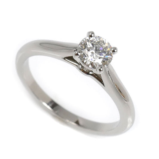 CARTIER カルティエ Pt950プラチナ ソリテール ダイヤ リング・指輪 ダイヤモンド0.40ct 8.5号 49 3.5g レディース【中古】【美品】
