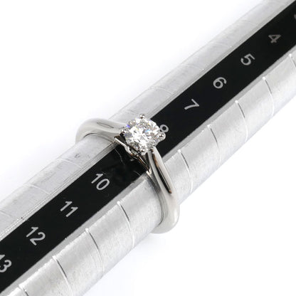 CARTIER カルティエ Pt950プラチナ ソリテール ダイヤ リング・指輪 ダイヤモンド0.40ct 8.5号 49 3.5g レディース【中古】【美品】