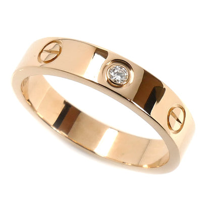 CARTIER カルティエ K18PG ピンクゴールド ミニラブ 1Pダイヤ リング・指輪 B4050754 ダイヤモンド 14号 54 4.6g レディース【中古】【美品】