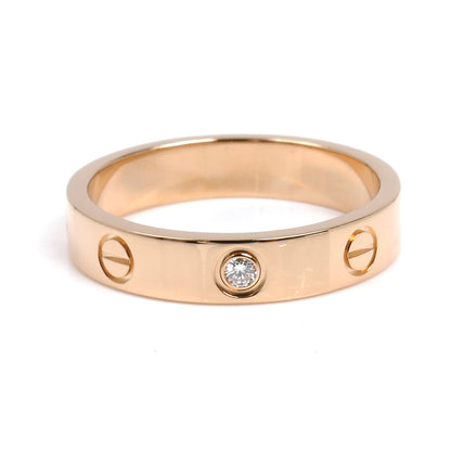 CARTIER カルティエ K18PG ピンクゴールド ミニラブ 1Pダイヤ リング・指輪 B4050754 ダイヤモンド 14号 54 4.6g レディース【中古】【美品】