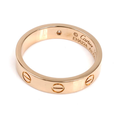 CARTIER カルティエ K18PG ピンクゴールド ミニラブ 1Pダイヤ リング・指輪 B4050754 ダイヤモンド 14号 54 4.6g レディース【中古】【美品】