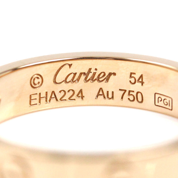 CARTIER カルティエ K18PG ピンクゴールド ミニラブ 1Pダイヤ リング・指輪 B4050754 ダイヤモンド 14号 54 4.6g レディース【中古】【美品】