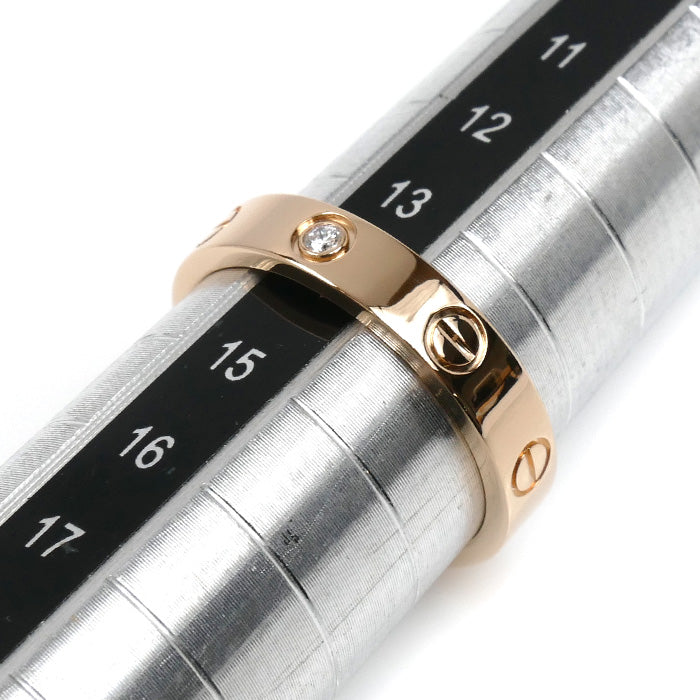 CARTIER カルティエ K18PG ピンクゴールド ミニラブ 1Pダイヤ リング・指輪 B4050754 ダイヤモンド 14号 54 4.6g レディース【中古】【美品】