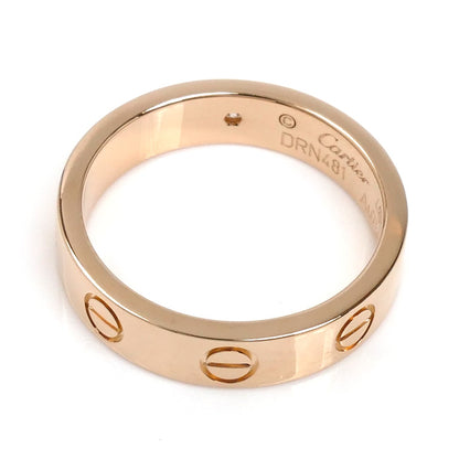 CARTIER カルティエ K18PG ピンクゴールド ミニラブ 1Pダイヤ リング・指輪 B4050748 ダイヤモンド 8号 48 4.1g レディース【中古】【美品】