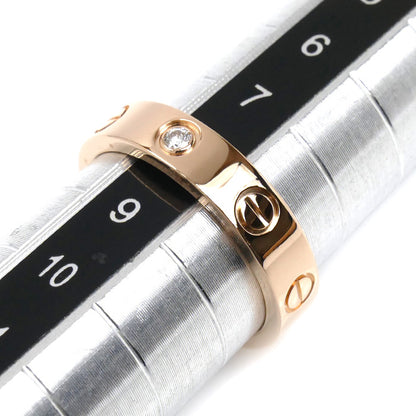 CARTIER カルティエ K18PG ピンクゴールド ミニラブ 1Pダイヤ リング・指輪 B4050748 ダイヤモンド 8号 48 4.1g レディース【中古】【美品】