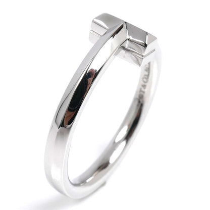 TIFFANY&Co. ティファニー K18WG ホワイトゴールド Tワン リング・指輪 15号 5.2g レディース【中古】【美品】