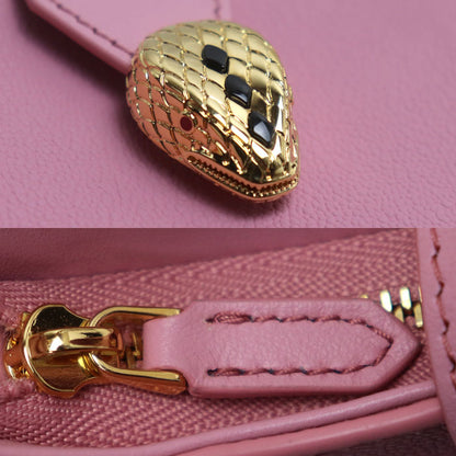 BVLGARI ブルガリ セルペンティ エリプス マイクロ ショルダーバッグ ピンク IC レディース【中古】【美品】