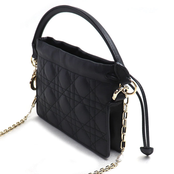 Dior ディオール レディディオール ミリー ミニ ショルダーバッグ ブラック S0981ONMJ M900 レディース【中古】