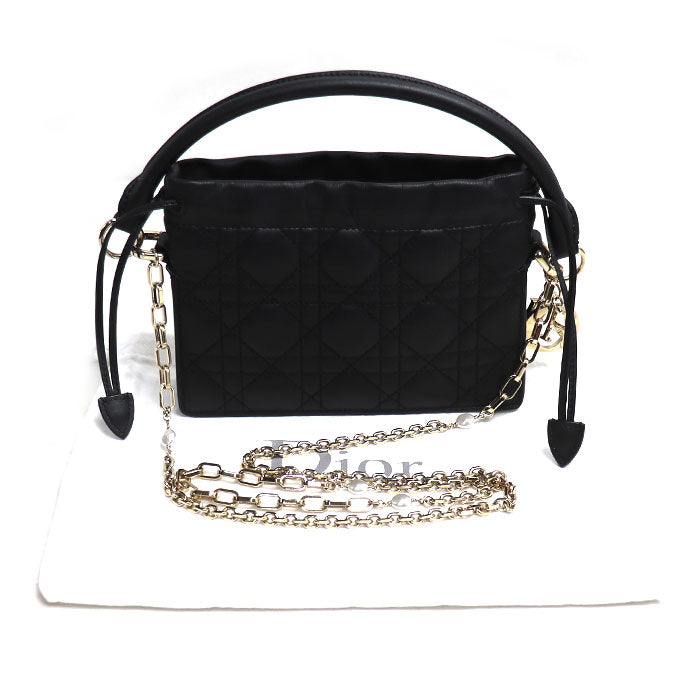 Dior ディオール レディディオール ミリー ミニ ショルダーバッグ ブラック S0981ONMJ M900 レディース【中古】