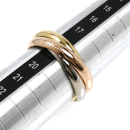 CARTIER カルティエ K18PG ピンクゴールド K18YG イエローゴールド K18WG トリニティ リング・指輪 18.5号 59 9.7g レディース【中古】【美品】