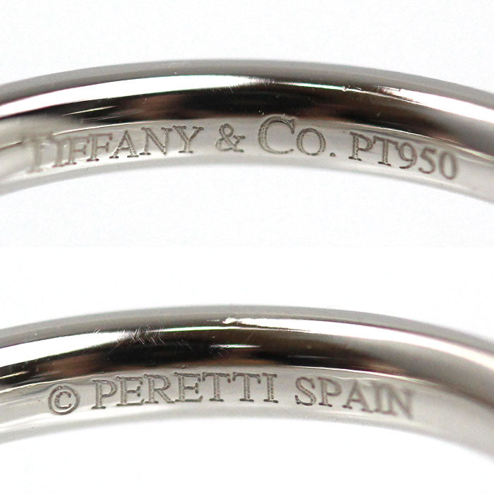 TIFFANY&Co. ティファニー Pt950プラチナ カーブド バンド 1Pダイヤ リング・指輪 60016820 ダイヤモンド 11号 3.7g レディース【中古】【美品】