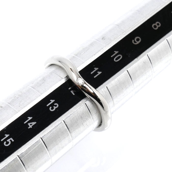 TIFFANY&Co. ティファニー Pt950プラチナ カーブド バンド 1Pダイヤ リング・指輪 60016820 ダイヤモンド 11号 3.7g レディース【中古】【美品】