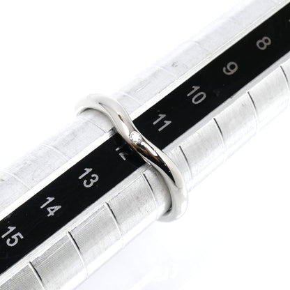 TIFFANY&Co. ティファニー Pt950プラチナ カーブド バンド 1Pダイヤ リング・指輪 60016820 ダイヤモンド 11号 3.7g レディース【中古】【美品】