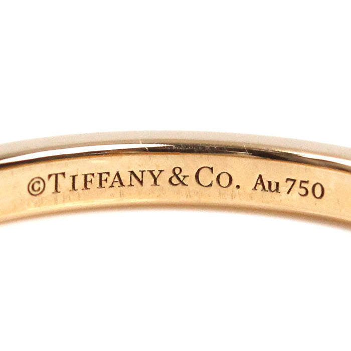 TIFFANY&Co. ティファニー K18PG ピンクゴールド クラシックバンド リング・指輪 ダイヤモンド 15号 2.8g レディース【中古】
