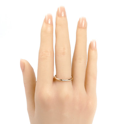 TIFFANY&Co. ティファニー K18PG ピンクゴールド クラシックバンド リング・指輪 ダイヤモンド 15号 2.8g レディース【中古】