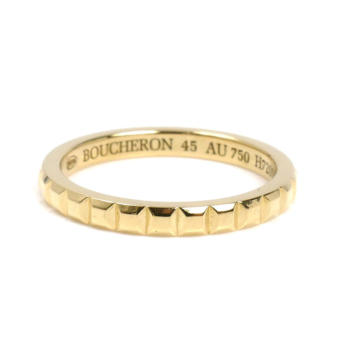 Boucheron ブシュロン K18YG イエローゴールド クルドパリ スモール リング・指輪 JAL01165 5号 45 2.0g レディース【中古】