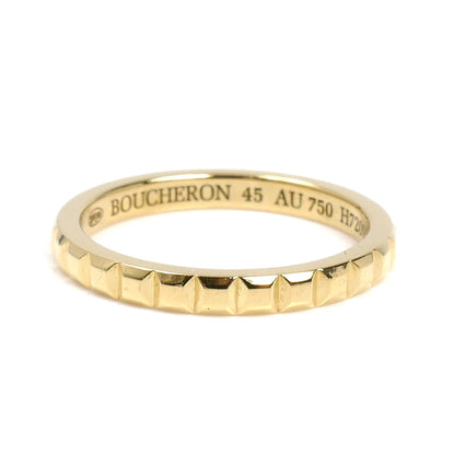 Boucheron ブシュロン K18YG イエローゴールド クルドパリ スモール リング・指輪 JAL01165 5号 45 2.0g レディース【中古】