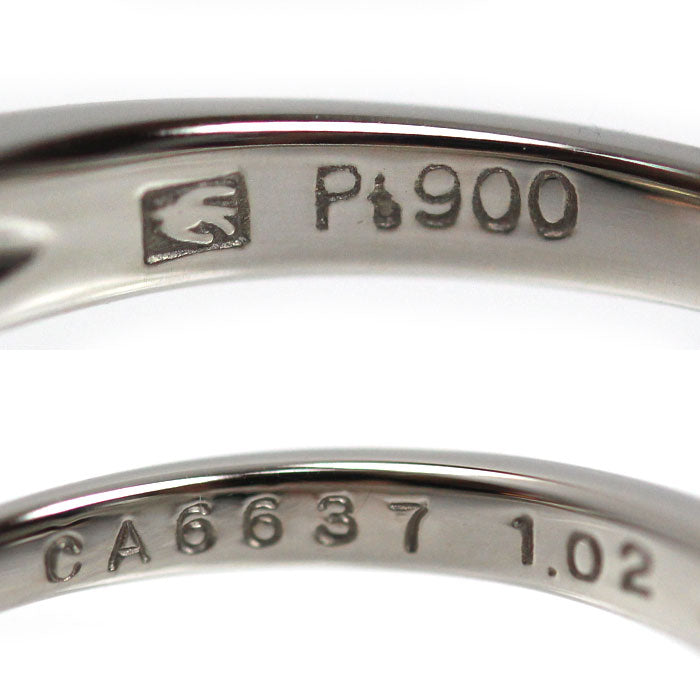 SEIKO セイコー Pt900プラチナ リング・指輪 ダイヤモンド1.02ct 11.5号 4.3g レディース【中古】【美品】
