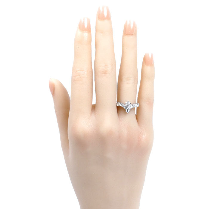 SEIKO セイコー Pt900プラチナ リング・指輪 ダイヤモンド1.02ct 11.5号 4.3g レディース【中古】【美品】