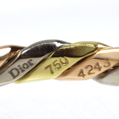 Dior ディオール K18YG イエローゴールド K18PG ピンクゴールド K18WG ツイスト リング・指輪 15号 3.4g レディース【中古】【美品】