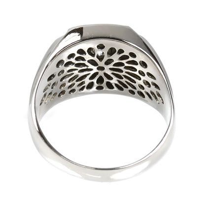 Pt900プラチナ 印台 リング・指輪 ダイヤモンド0.30ct 22号 14.6g メンズ【中古】