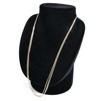 CARTIER カルティエ K18YG/PG/WG トリニティ チェーン ネックレス B7058800 11.3g 54cm レディース【中古】