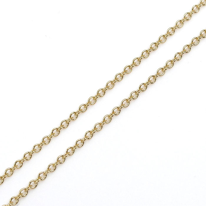 TIFFANY&Co. ティファニー K18YG イエローゴールド ティアドロップ ネックレス 4.7g 40cm レディース【中古】