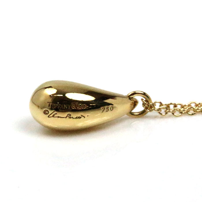 TIFFANY&Co. ティファニー K18YG イエローゴールド ティアドロップ ネックレス 4.7g 40cm レディース【中古】