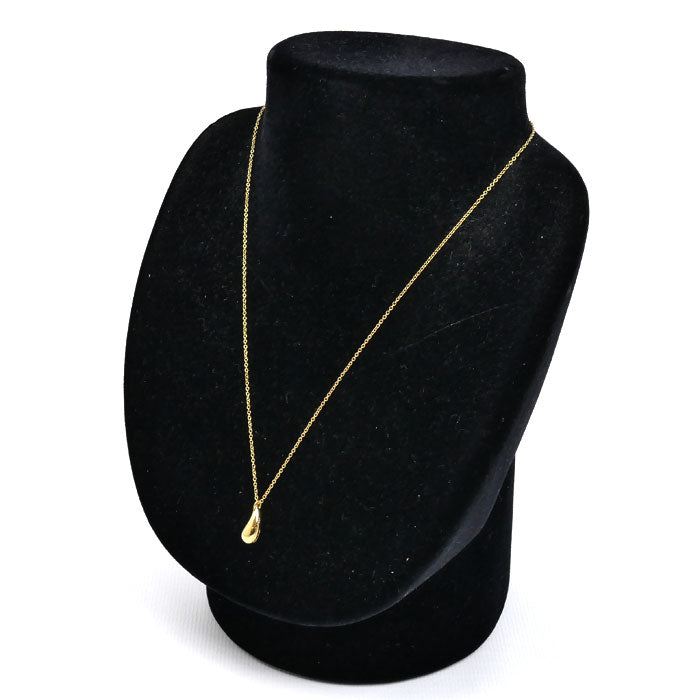 TIFFANY&Co. ティファニー K18YG イエローゴールド ティアドロップ ネックレス 4.7g 40cm レディース【中古】