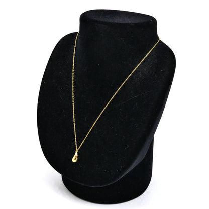 TIFFANY&Co. ティファニー K18YG イエローゴールド ティアドロップ ネックレス 4.7g 40cm レディース【中古】