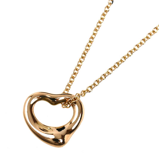 TIFFANY&Co. ティファニー K18PG ピンクゴールド オープンハート ネックレス 60018443 3.0g 41cm レディース【中古】【美品】