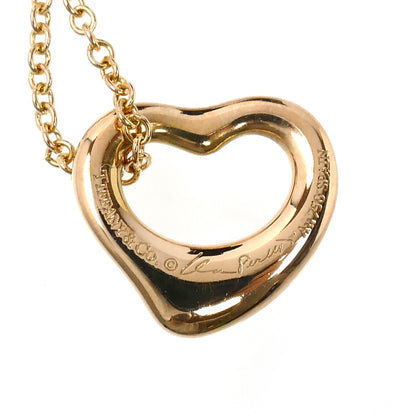 TIFFANY&Co. ティファニー K18PG ピンクゴールド オープンハート ネックレス 60018443 3.0g 41cm レディース【中古】【美品】